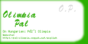 olimpia pal business card